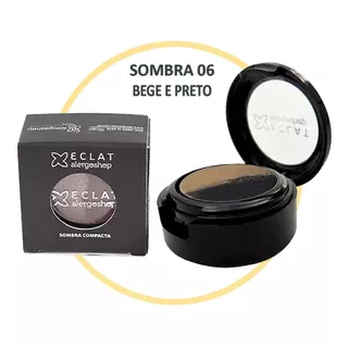 Sombra Duo Hipoalergência Alergoshop Eclat Antialérgica Cor Da Sombra 06 Bege E Preto