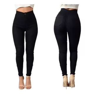 Leggins Corte Colombiano Pantalón Mujer Casual Mezclilla G04