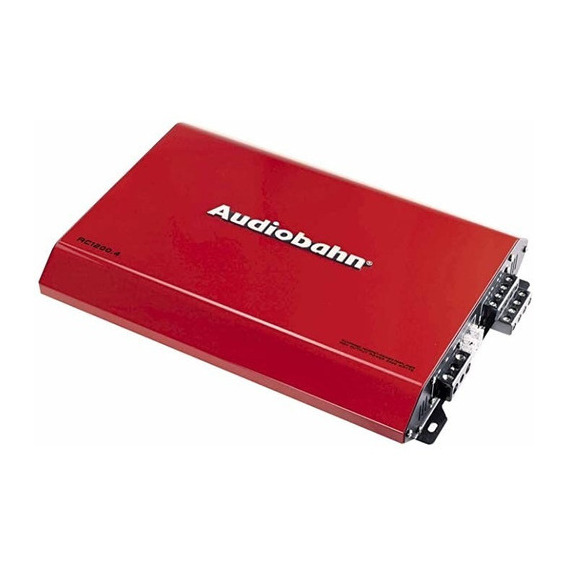 Fuente Amplificador Audiobahn 4 Canales 2400w Color Rojo