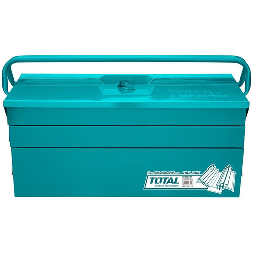  Total caja herramienta THT10701 495 X 200 X 290 mm industrial metalica color azul marino