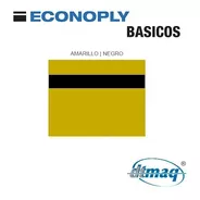 Plástico Bicapa Laserable Econoply Amarillo / Negro 60x40cm