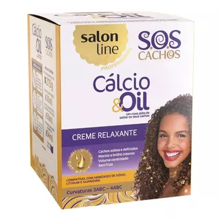 Creme Relaxante Salon Line Cálcio & Oil De 215ml 215g