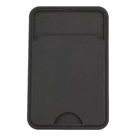 Billetera Tarjetero Adhesivo Para iPhone Y Android Color Negro Liso