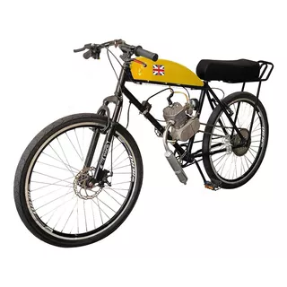Bicicleta Motorizada Café Racer Sport Banco Xr Cor Amarelo Sunny