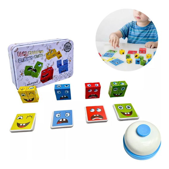 Face Change Juego De Mesa Didáctico Montessori Niños Niñas