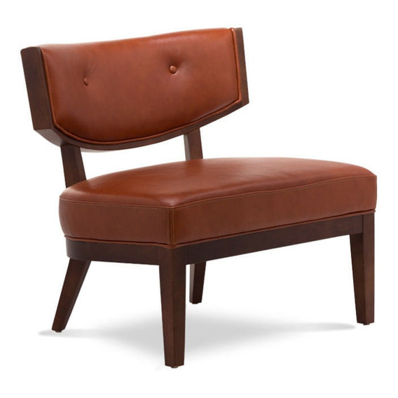 Rosen Silla A-550 Madera Cafe Cuero Terracota