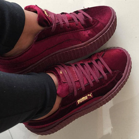tenis puma feminino vermelho veludo