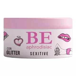 Crema Sexitive Be Aphrodisiac Corporal Perfumada Con Brillos