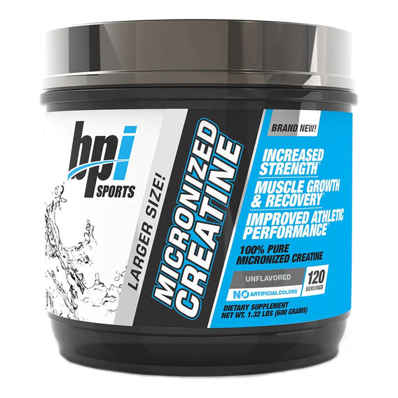 Suplemento en polvo BPI Sports  Suplementos Micronized Creatine creatina monohidratada en pote de 600g 120 un