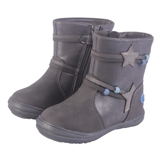 Bota Bebé Niña Gris Oscuro Pillin (pzx30mar)