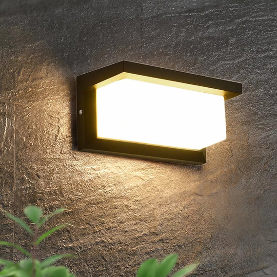 Lámpara Led De Pared Exterior Moderna Para Jardín Con Luz