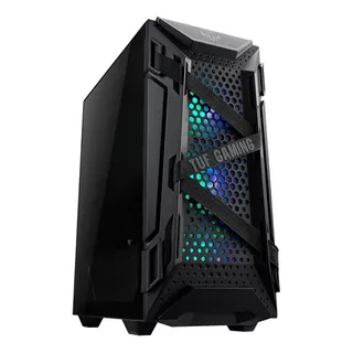 Gabinete Asus Tuf Gaming Gt301 Rgb Cristal Templado Atx Color Negro