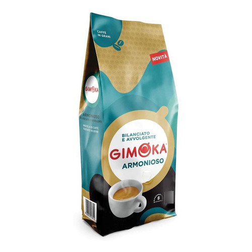 Café Tostado En Granos Gimoka Italia Armonioso 1 Kg