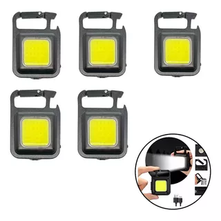 Pack X 5 Linternas Portátil Llavero Recargable Led