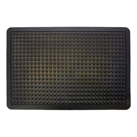 Tapete De Entrada Antifatiga Dots 60x80 Cm Color Negro