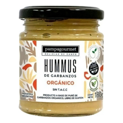 Hummus De Garbanzo Orgánico 180 Gr Marca Pampa Gourmet