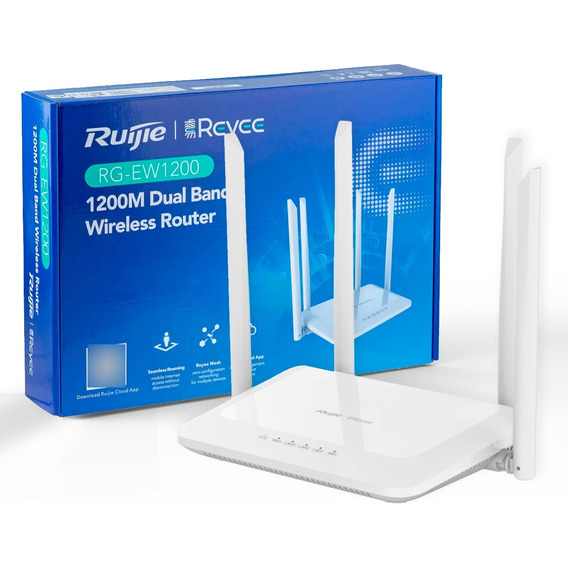 Ruter Router Modem Wifi Receptor 4 Antena Mesh 5g Ac1200mbps