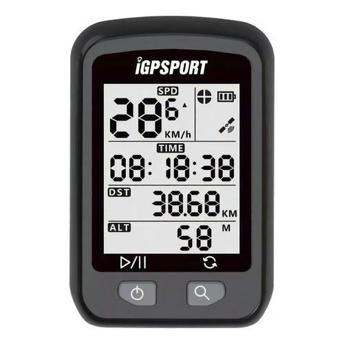 Ciclocomputadora Igpsport 20 E color negro