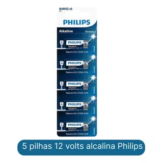 Pilha Bateria A23 12v Philips Cartela 5 Unid Original