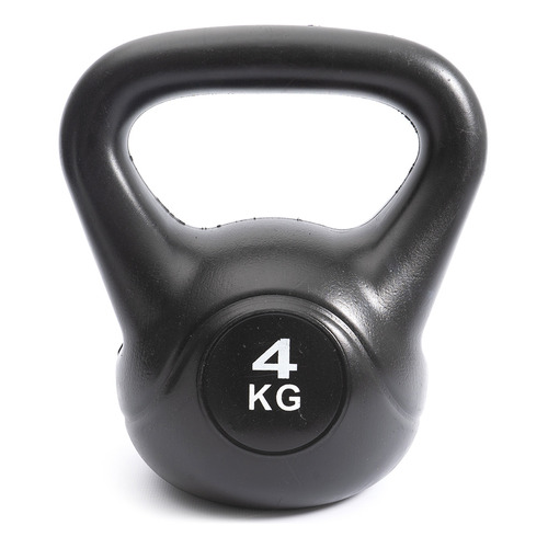 Pesa Rusas Kettlebell Pvc 4kg Fitness Mancuerna Funcional Color Negro