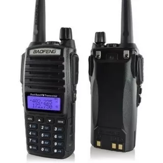 Rádio Comunicador Baofeng Uv-82 Dual Band Rádio Fm + Fone Cor Preto