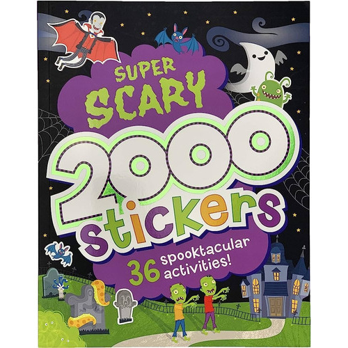 Super Scary 2000 Stickers, De Vv.aa. Editorial Parragon, Tapa Blanda, Edición 1 En Inglés