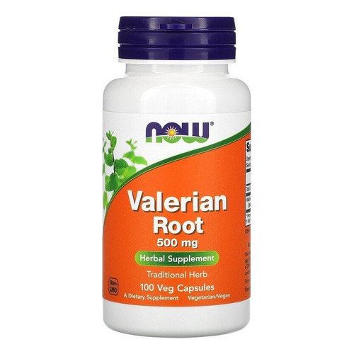 Now Foods - Valerian Roots - Raiz De Valeriana - 500 Mg - 100 Caps - Sin sabor