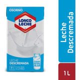 Leche Descremada Loncoleche Sin Tapa 1 L