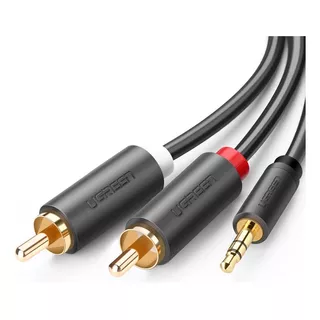 Cable De Audio Ugreen De 3,5 Mm A 2rca Macho/macho, 2 M, Negro