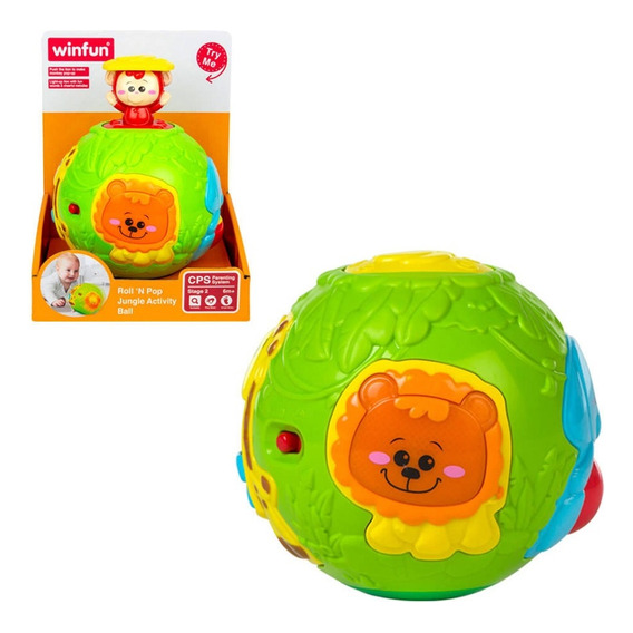 Pelota Didactica Musical De La Jungla Luz Sonido - Winfun