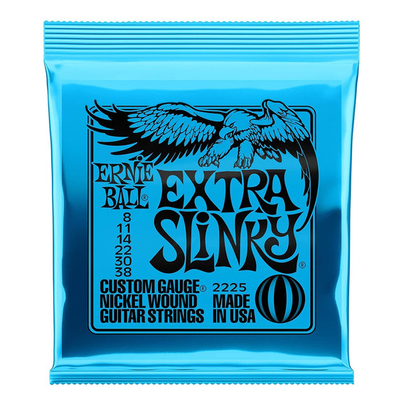 Guitarra Electrica Para Ernie Ball 08-38  Encordado 2225