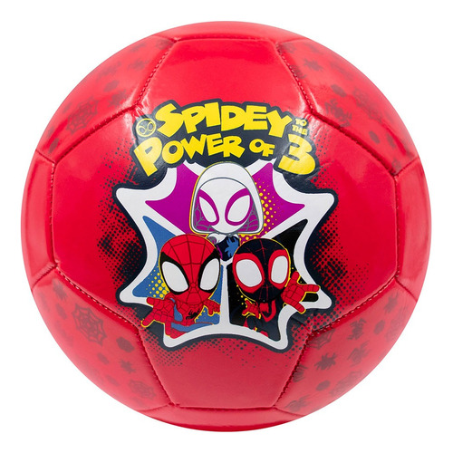 Balón De Fútbol No. 3 Voit Spidey Marvel Color Rojo