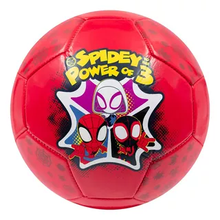 Balón De Fútbol No. 3 Voit Spidey Marvel Color Rojo