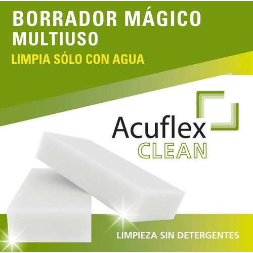 Magic Clean Eraser Acuflex Espuma Quitamanchas X 5 U