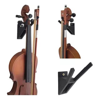 Suporte De Violino Para Parede (preto/branco) Cor Preto