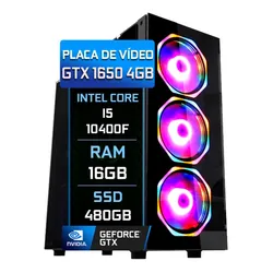 Pc Gamer Fácil I5 10400f 16gb Gtx 1650 Ddr6 Ssd 480gb no Mercado Livre com oferta e cupom de desconto