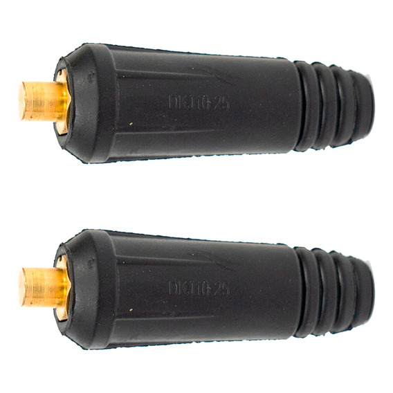 Conector Macho 9mm Para Cable Soldadora Inverter X 2u