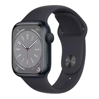 Apple Watch (gps) Series 8 41mm Caja 41mm De  Aluminio  Medianoche Correa  Azul Medianoche/patrón