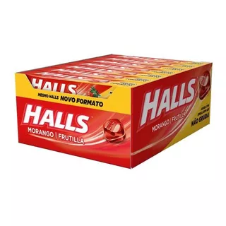 Display De Halls Morango Formato C/42un - Adms