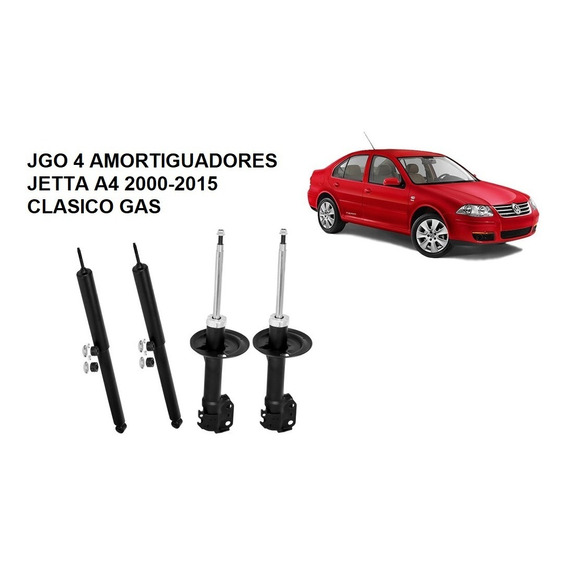 Amortiguadores Vw Golf Jetta A4 2000-2010 Jgo 4 Pzas 777 Jap