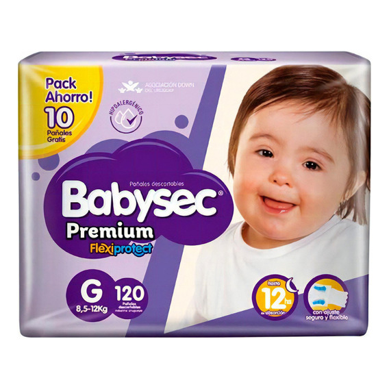 Babysec premium tamaño g 120 unidades