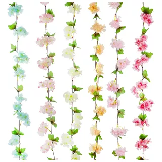 Guirnalda 90 Flores Cerezo Artificial 240cm Calidad Premium