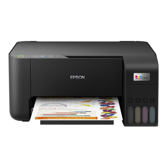 Impresora a color  multifunción Epson EcoTank L3210 negra 110V
