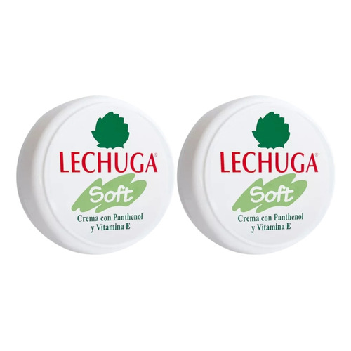  Crema Lechuga Soft Pack 2 X 55ml Con Pantenol Y Vitamina E