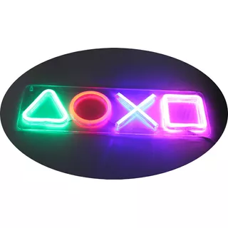 Luz Led Neon Gamer Decoracion Pared Puerta Videojuego