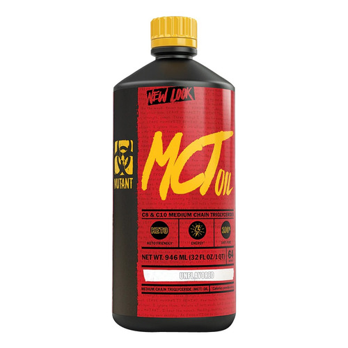 Mutant Mct Oil 946 Ml (64 Srvs) 100% Aceite De Coco Sf Ac1 Sabor Sin Sabor