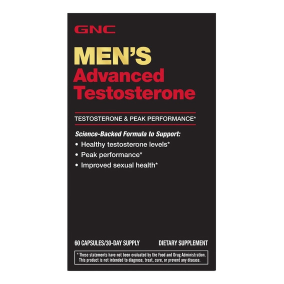 Gnc Testosterona Formula Avanzada Men 60 Caps Maximo Rendim Sabor Sin Sabor