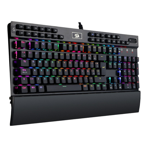 Teclado Mecánico Gamer Redragon Yama Rgb K550 - Español Color del teclado Negro Idioma Español Latinoamérica