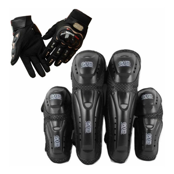 Rodilleras Coderas Juego De Proteccion + Guantes Probiker