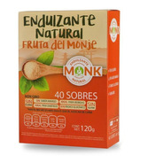 Caja Monk Endulzante Natural Fruta Del Monje 40 Sobres 3g